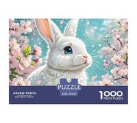 Rabbit Jigsaws Puzzles for Adults 1000 Piece with Letters on Back Educational Games Animal Challenging Game Creativity & Gift Giving 70x50cm/1000pcs