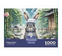 Rabbit Jigsaws Puzzles for Adults 1000 Pieces with Letters on Back Educational Games Animal Challenging Games Creativity & Gift Giving 70x50cm/1000pcs