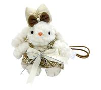 Rabbit Keychain - 20.8 Centimeters Cute Keychain | Detachable Clothing Design with Plush Bag Hanger,For Car, Bag And