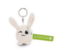 Rabbit keyring Nici Du schaffst das! Blanc 5 cm