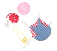 Rabbit Leash Clothes Bunny Harness Cotton Size M Outdoor Outfit | Hat and Traction Rope Included, Small PET Set, Bright Details, Indoor Use, Rabbit Boy Girl