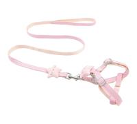 Rabbit Leash, Rabbit Harness and Leash Set, Adjustable Cozy Bunny Harness and with Cute Star for Kitten, Ferret & Small Pets, M