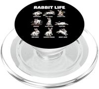 Rabbit Life Cute Bunny Behavior Funny Animal PopSockets PopGrip for MagSafe