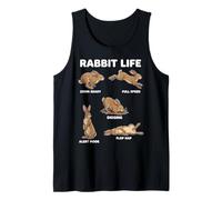 Rabbit Life Cute Bunny Behavior Funny Animal Tank Top