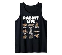 Rabbit Life Cute Bunny Behavior Funny Animal Tank Top
