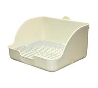 Rabbit Litter Box, 11x9x6" Cage Mount Bunny Litter Box, Spill-Proof PP Rabbit, Detachable Washable Non-Toxic Bunny, Small Animal for Hamster, Guinea Pig