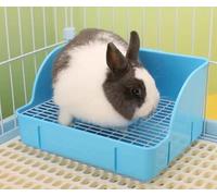 Rabbit Litter Box,Premium Durable Steel Mesh Rabbit Toilet,Large Cage Litter Tray Trainer for Rabbits Guinea Pigs,Chinchillas,Hamsters,Ferrets,Easy to Clean