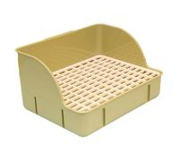 Rabbit Litter Box, Splashproof Bunny Litter Box, Large Bed Pan, Plastic Mesh Corner Toilet for Guinea Pigs, Chinchillas and Hamster Bunny Stuff Rabbit Toys