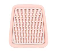 Rabbit Litter Box with Removable Grid, 2-Tier Plastic Potty for Hamsters/Guinea Pigs, Cage-Mountable Training Tray