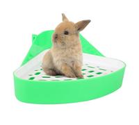 Rabbit Litter, Rabbit Toilet Corner Triangular Potty Trainer, Rabbit Litter Toilet, Small Animal Toilet Corner Toilet for Guinea Pigs, Rabbits, Chinchillas, Hamsters, Ferrets, Small Animals