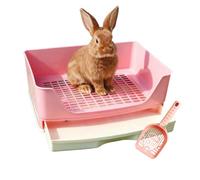 Rabbit Litter Tray,Guinea Pig Litter Tray,Rabbit Litter Box With Drawer Design,Complete With Litter Scoop,Suitable For Rabbits,Chinchillas,Guinea Pigs,Hamsters,Hedgehogs,Ferrets And Other Pets.