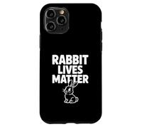 Rabbit Lives Matter Funny Animal Rights Humor Case for iPhone 11 Pro