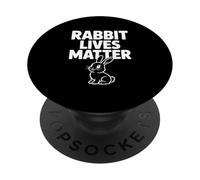 Rabbit Lives Matter Funny Animal Rights Humor PopSockets Adhesive PopGrip