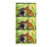 Rabbit Love Soft Fluffy Bath Towel High Absorbent For Bathroom Daily Use