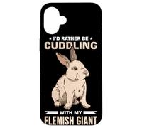 Rabbit Lover Design with Flemish Giant Case for iPhone 16 Plus