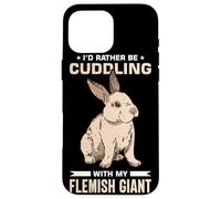Rabbit Lover Design with Flemish Giant Case for iPhone 16 Pro Max