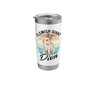 Rabbit Lover Design with Flemish Giant Stainless Steel Insulated Tumbler