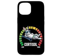Rabbit Low Cortisol Level Meme Reducer Bunny Men and Women Case for iPhone 15