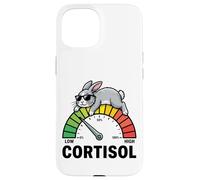 Rabbit Low Cortisol Level Meme Reducer Bunny Men and Women Case for iPhone 15