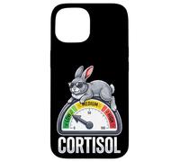 Rabbit Low Cortisol Level Meme Reducer Bunny Men and Women Case for iPhone 15