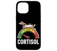 Rabbit Low Cortisol Level Meme Reducer Bunny Men and Women Case for iPhone 15