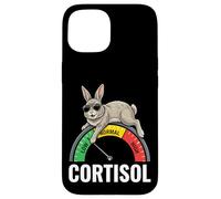 Rabbit Low Cortisol Level Meme Reducer Bunny Men and Women Case for iPhone 15