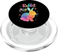 Rabbit Mama Design Colorful Beautiful Rabbit Mom PopSockets PopGrip for MagSafe