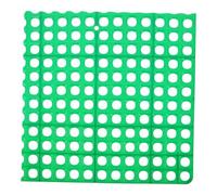 Rabbit Manure Slat Panel with Hole, Waterproof Green Plastic 35x35cm