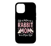 Rabbit Mom Lifes Better As A Rabbit Mom Mini Rex Owner Case for iPhone 12/12 Pro