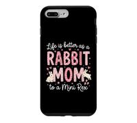Rabbit Mom Lifes Better As A Rabbit Mom Mini Rex Owner Case for iPhone 7 Plus/8 Plus