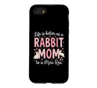 Rabbit Mom Lifes Better As A Rabbit Mom Mini Rex Owner Case for iPhone SE (2020) / 7/8