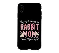 Rabbit Mom Lifes Better As A Rabbit Mom Mini Rex Owner Case for iPhone XS Max