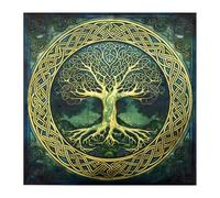 Rabbit Moon Pattern Tarot Tablecloth Divination Card Table Cloth Tapestry Astrology Wicca Deck Decking Decor Card Table Wall Decor