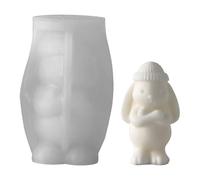 Rabbit Mould, 3D Silicone Rabbit Mould, Handmade Soap - for Artists, Teachers, Parties Enthusiasts of Hobbies, Workshops and Manuals