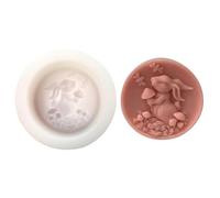 Rabbit Mould - 9.5 x 4 cm Candle Moulds | Silicone Chocolate Mould, Silicone Moulds, Easter Mould, Epoxy Resin Moulds, Rabbit Plaster Moulds for Baking