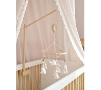 Rabbit Musical Mobile for Cot wood