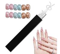 Rabbit Nail Art Square Black Magnet, Personalized Cat Eye Magnet, Magnet for Cat Eye Gel Polish for DIY Suitable for Professional Manicurists or Home Use
