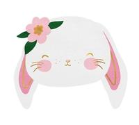 Rabbit Napkins - Pack of 20 - 14.5 x 12 cm - Rabbit Shaped Paper Napkins - Cute Animal Napkins for Kids Birthday Easter Spring Animal Party