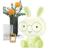 Rabbit Night Lamp - Wearing Glasses Rabbit Light for Bedroom, Cute Desk Light | Soft Bedside Lamp, Ideal Night Lamp Decoration for Girls, Dorm Room Lighting, Perfect for Sweet Dreams and Cozy Rooms
