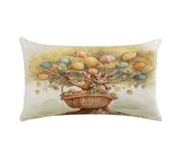 Rabbit on The Tree Rectangle Accent Cushion Case, Pillow Cover with Zipper Closure Feature Invisible Zipper Closure, Lumbar Decorative Throw Pillow Shell，for Couch/Bedroom/Car