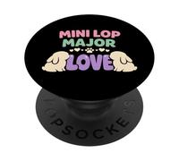Rabbit Owner Bunny Mom Mini Lop Lover Cute Bunny Pride PopSockets Adhesive PopGrip