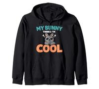 Rabbit Owner Bunny Mom Mini Lop Lover Cute Bunny Pride Zip Hoodie