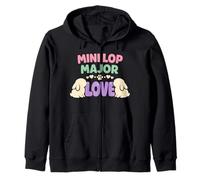 Rabbit Owner Bunny Mom Mini Lop Lover Cute Bunny Pride Zip Hoodie