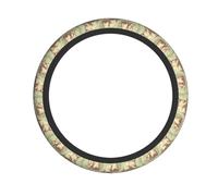 Rabbit Pattern Printed Steering Wheel Cover Elastic Stretch Car Wheel Wrap Breathable Non-Slip Steering Wheel Protector for Car Truck SUV