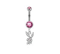 Rabbit Pendant Belly Button Nail Stainless Steel Body Piercing Navel Rings Fashion Book Multicoloured