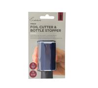 Rabbit Pinch Foil Cutter and Bottle Stopper - Blue - Silicone - Bottle Stopper