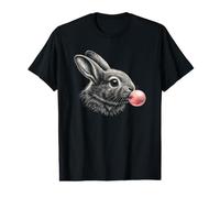 Rabbit Pink Bubble Gum Cute Rabbit Lover Graphic Women Value Graphic T-Shirt