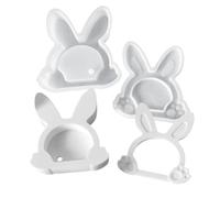 Rabbit Plaster Mould - Silicone Craft Mould, Gypsum Concrete Casting Accessories, Reusable Mould with Heat Resistant Material | Practical Shaping for Home, Spring Decoration, Crafts