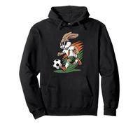 Rabbit Playing Football Rabbit Outfit Children's Football Rabbit Pullover Hoodie