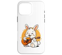 Rabbit Playing Guitar Graphic Rabbit Boys Girls Guitar Lover Case for iPhone 16 Pro Max